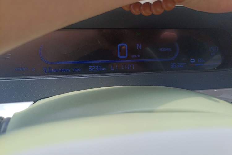 Used Geely Galaxy Panda 2025 210 km – Yuanqi Bear Odometer Close Up