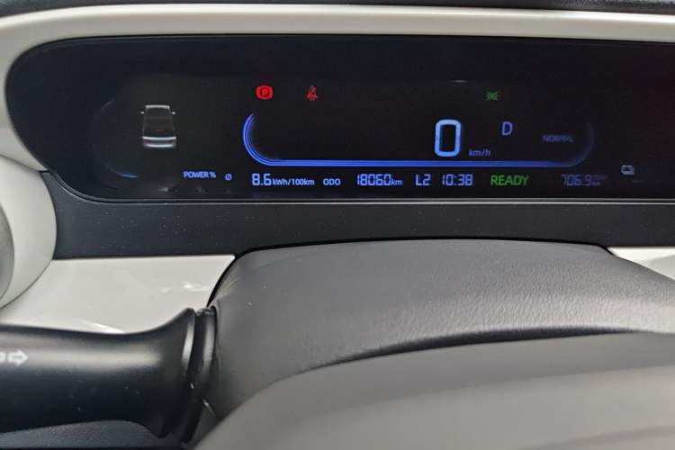 Used Geely Galaxy Panda 2025 210km Panda Kart Odometer Close Up