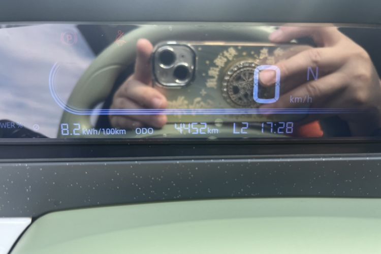 Used Geely Galaxy Panda 2025 210km Panda Rider Odometer Close Up