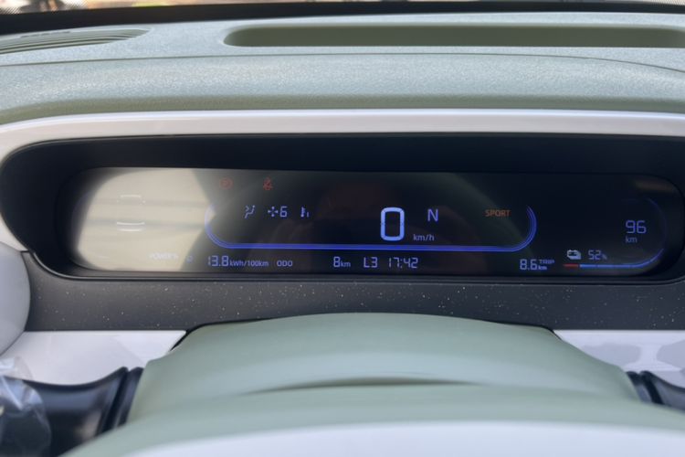 Used Geely Galaxy Panda 2025 210km Panda Rider Odometer Close Up
