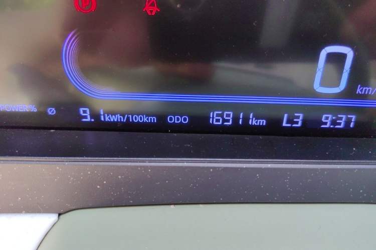 Used Geely Galaxy Panda 2025 210km Panda Rider Odometer Close Up