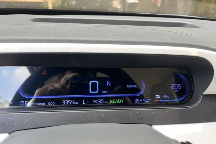 Used Geely Galaxy Panda 2025 210km Panda Rider Odometer Close Up