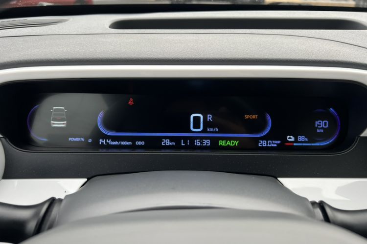 Used Geely Galaxy Panda 2025 Model 210km Panda Kart Piggy Hero Limited Edition Odometer Close Up