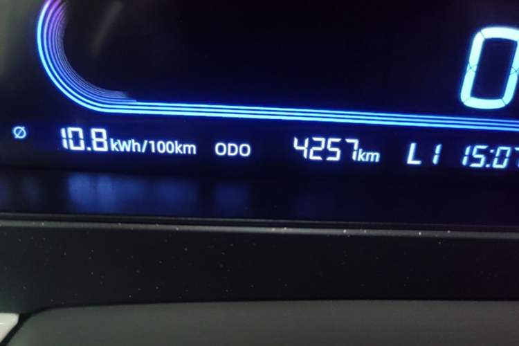 Used Geely Galaxy Panda 2025 210km Panda Kart Odometer Close Up