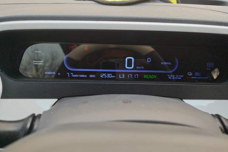 Used Geely Galaxy Panda 2025 210km Panda Kart Odometer Close Up