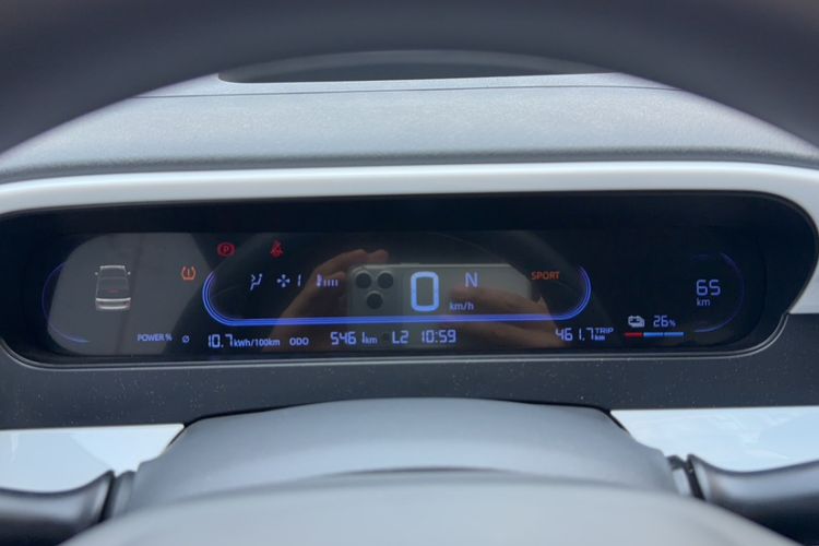 Used Geely Galaxy Panda 2025 210 km – Yuanqi Bear Odometer Close Up