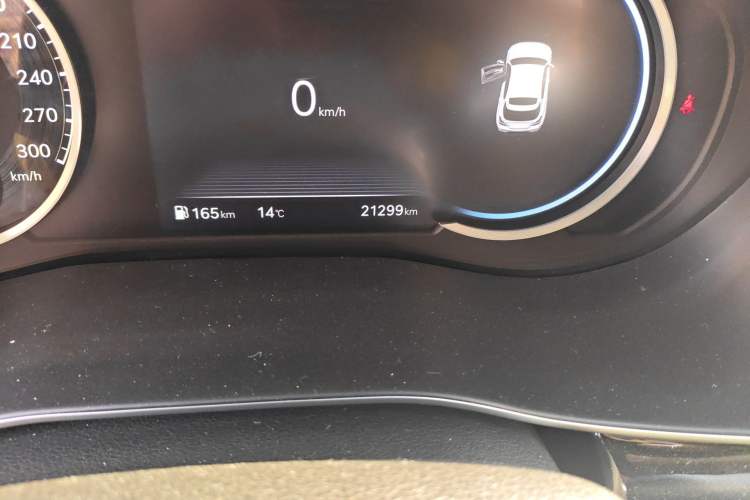 Used Genesis G70 2024 2.0T Hunter Model Rear-Drive Luxury Edition Shooting Brake Odometer Close Up