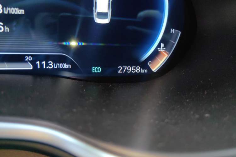 Used Genesis G80 2021 2.5T Rear-Drive Luxury Edition Odometer Close Up
