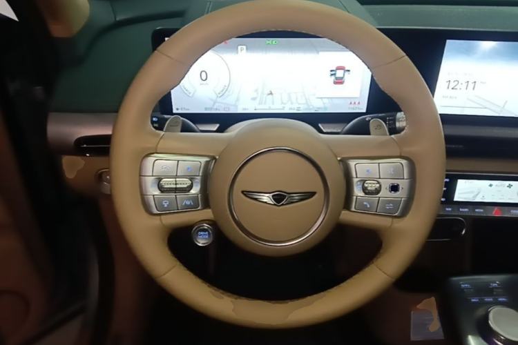 Used Genesis GV60 2024 Dual-Motor All-Wheel-Drive Luxury Edition Steering Wheel