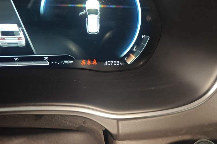 Used Genesis GV80 2021 2.5T Four-Wheel Drive Luxury Edition Odometer Close Up