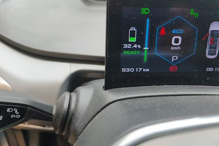 Used Geometry A 2019 High-Performance Standard Range Power Edition Odometer Close Up