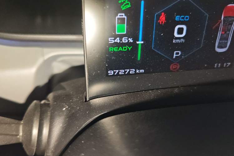 Used Geometry A 2019 High-Performance Standard Range Power Edition Odometer Close Up