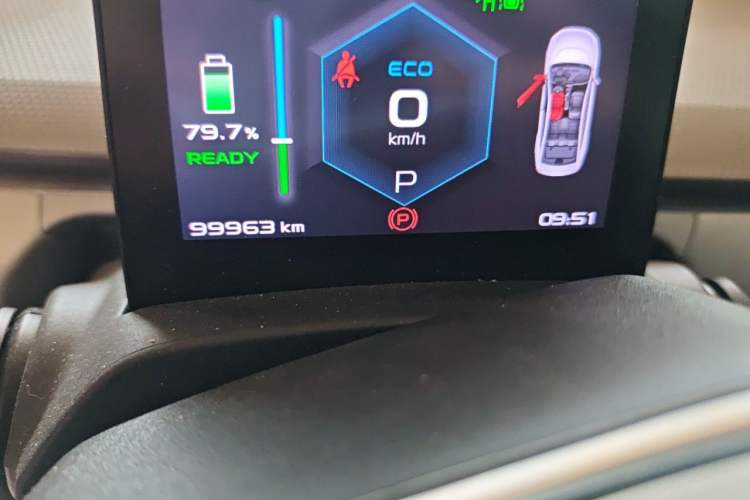 Used Geometry A 2019 Upgraded Model High-Performance Standard Range Power Cube Version Odometer Close Up