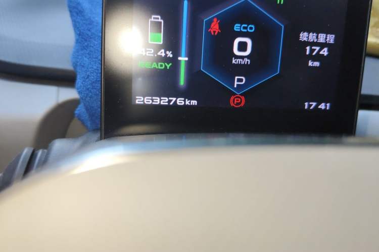 Used Geometry A 2019 High-Performance Standard Range Power Edition Odometer Close Up