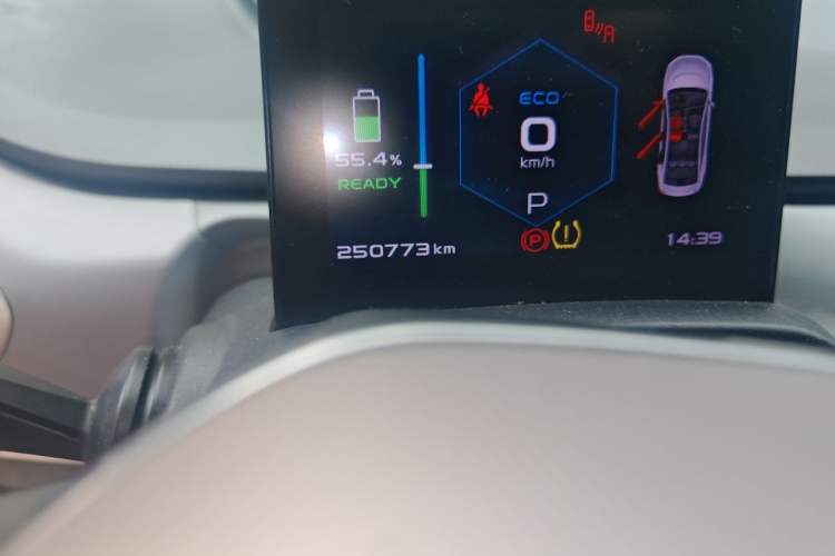 Used Geometry A 2019 High-Performance Standard Range Power Edition Odometer Close Up