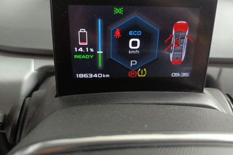 Used Geometry A 2019 Upgraded Model High-Resolution Standard Range Square Edition Odometer Close Up