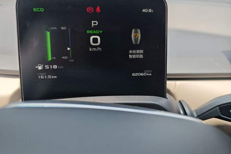 Used Geometry A 2021 Pro Enhanced High-Efficiency Range Version 600 km A600 Cubic Edition Odometer Close Up