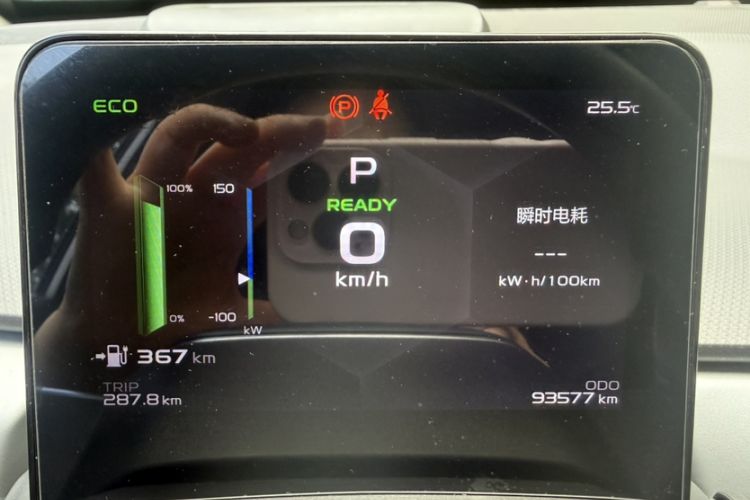 Used Geometry A 2021 Pro Enjoy High-Dimensional Range Edition 430 km A430 Square Version Odometer Close Up
