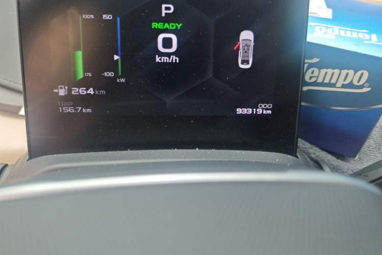Used Geometry A 2021 Pro Enhanced High-Efficiency Range Version 600KM A600 Asian Games Edition Odometer Close Up