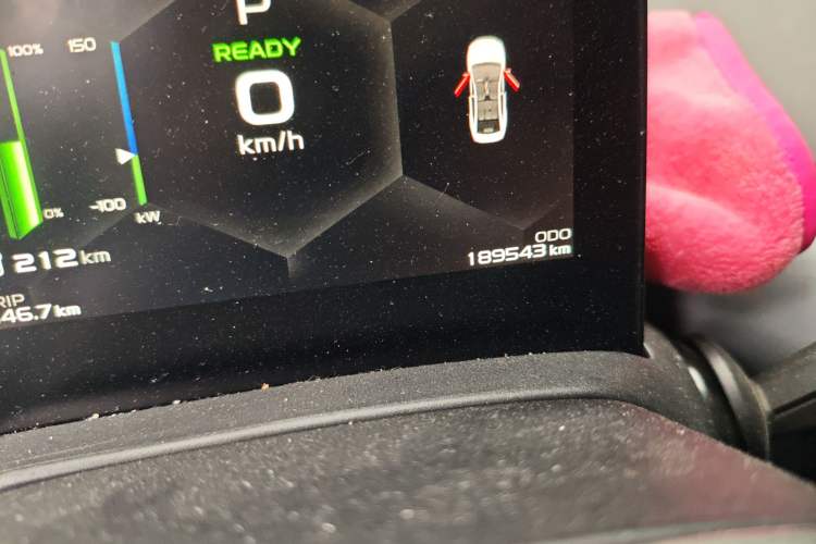 Used Geometry A 2021 Pro Enjoy High-Dimensional Range Edition 430 km A430 Square Version Odometer Close Up