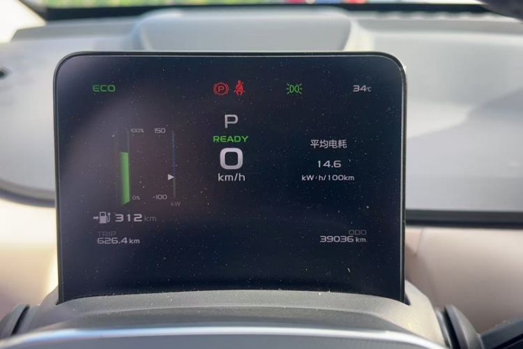 Used Geometry A 2022 Pro 430KM Green Apple Pro Odometer Close Up