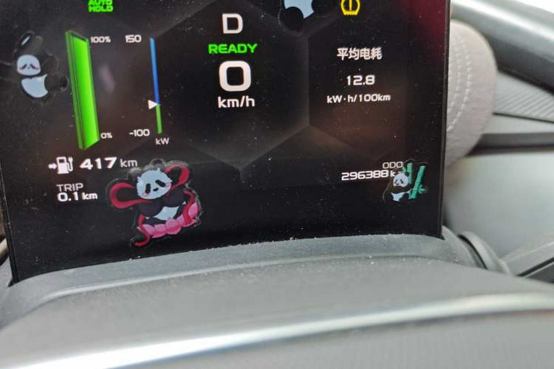 Used Geometry A 2022 Pro 430KM Green Apple Pro Odometer Close Up