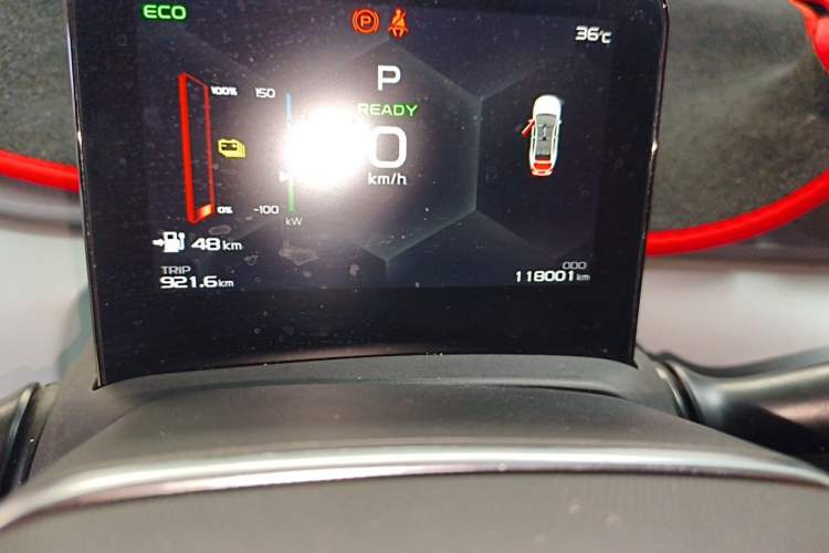 Used Geometry A 2024 500KM Travel Edition Odometer Close Up