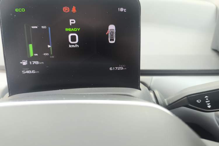 Used Geometry A 2024 410KM Travel Edition Odometer Close Up