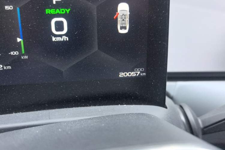 Used Geometry A 2024 410KM Travel Edition Odometer Close Up