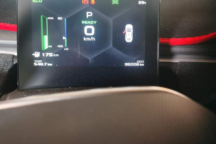 Used Geometry C 2020 Premium Range Version 400 KM C+ Odometer Close Up