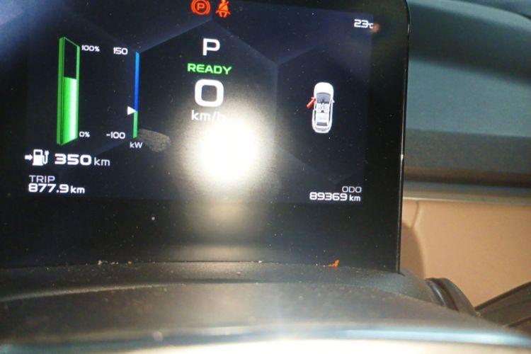 Used Geometry C 2020 Selected Range Edition 550 KM C++ Pro Odometer Close Up
