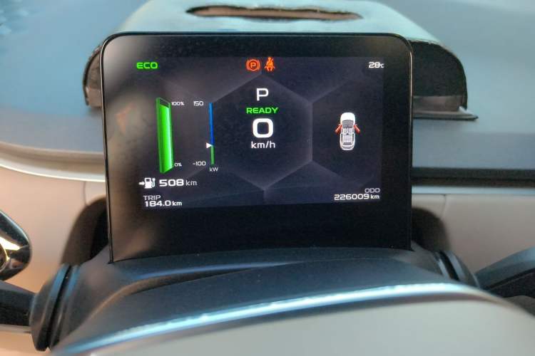 Used Geometry C 2022 Grape C550 Odometer Close Up