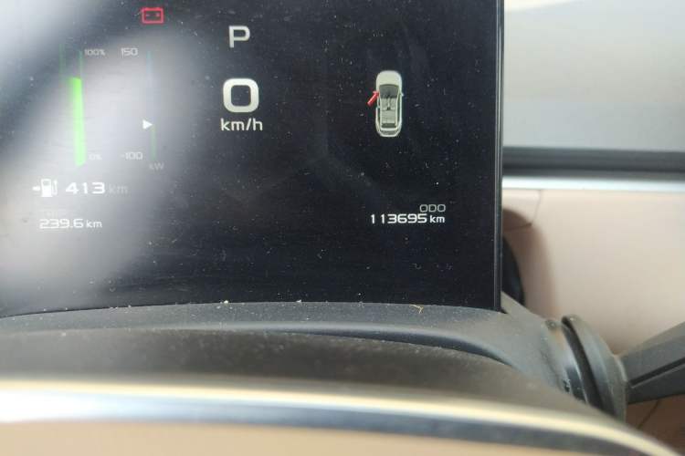 Used Geometry C 2022 Grape C550 Odometer Close Up