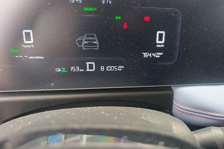 Used Geometry E 2022 320KM Cute Tiger 5-Seater Odometer Close Up