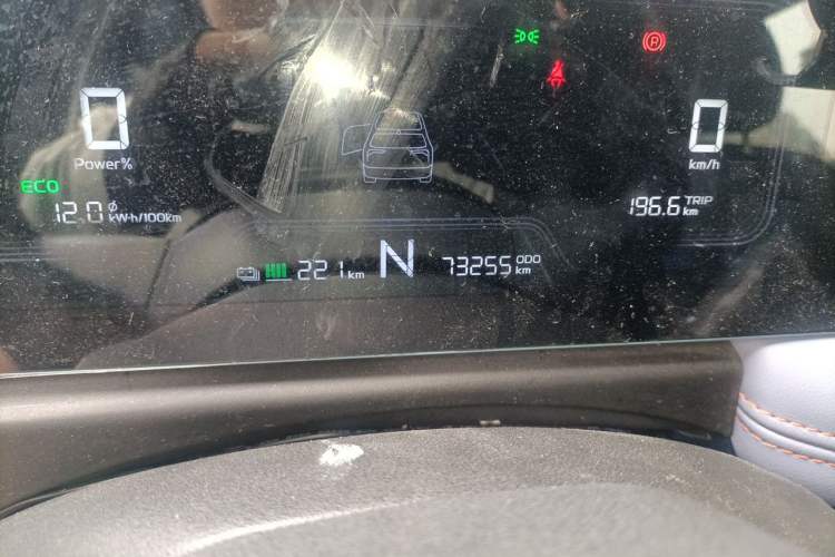 Used Geometry E 2022 320KM Cute Tiger 5-Seater Odometer Close Up