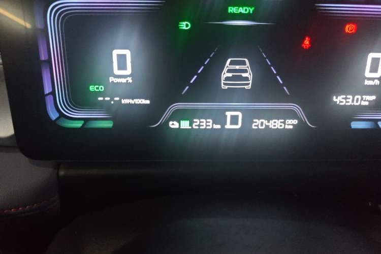 Used Geometry E 2022 320KM Cute Tiger 5-Seater Odometer Close Up
