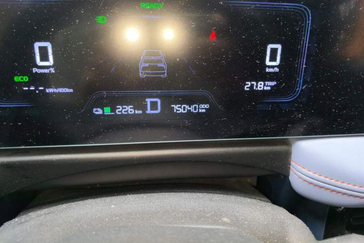 Used Geometry E Firefly 2022 401 km Linglong Tiger 4 Seats Odometer Close Up
