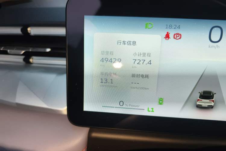 Used Geometry E Firefly 2022 401KM Lightning Tiger 4-Seater Odometer Close Up