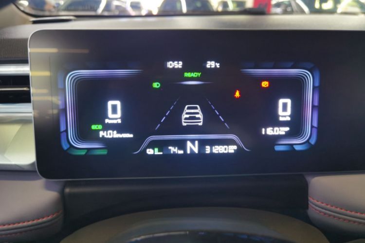 Used Geometry E Firefly 2022 320KM Cute Tiger 4-Seater Odometer Close Up