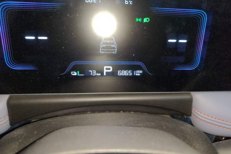 Used Geometry E Firefly 2022 401 km Linglong Tiger 4 Seats Odometer Close Up