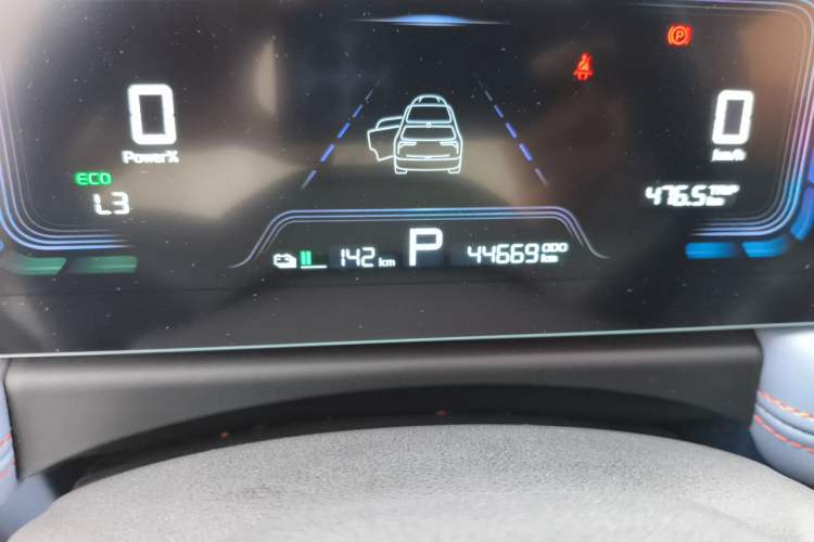 Used Geometry E Firefly 2022 401KM Lightning Tiger 5-Seater Odometer Close Up