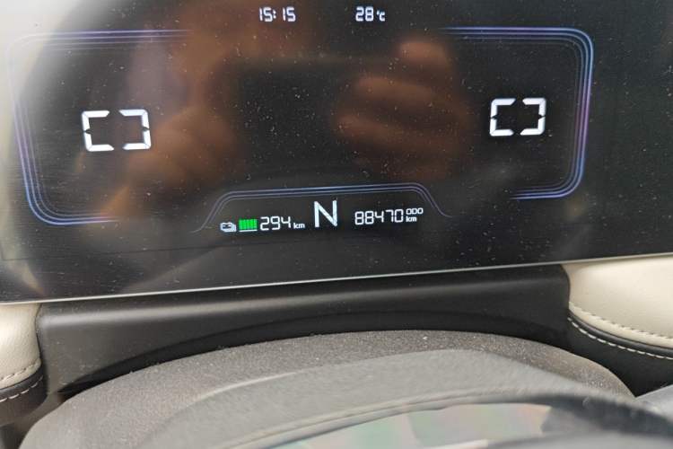 Used Geometry E Firefly 2022 320KM Cute Tiger 4-Seater Odometer Close Up