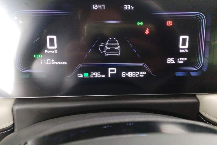 Used Geometry E Firefly 2022 401 km Linglong Tiger 4 Seats Odometer Close Up