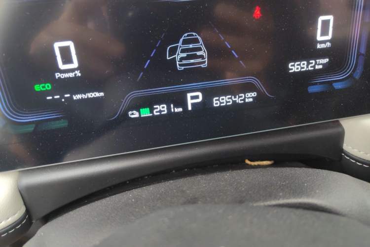 Used Geometry E Firefly 2022 401 km Linglong Tiger 5 Seats Odometer Close Up