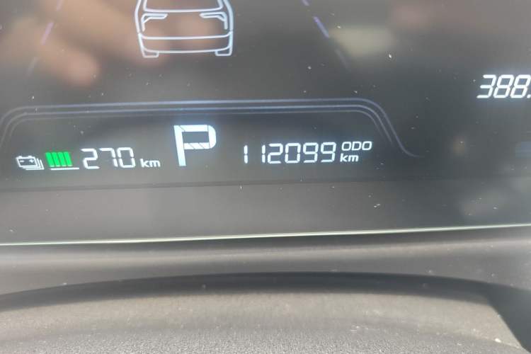 Used Geometry E Firefly 2022 401 km Linglong Tiger 4 Seats Odometer Close Up