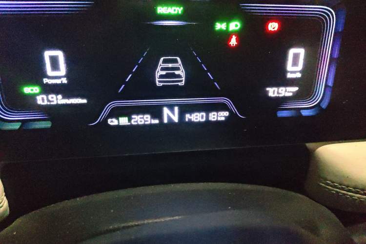 Used Geometry E Firefly 2022 401 km Linglong Tiger 4 Seats Odometer Close Up