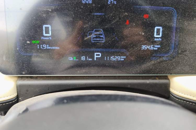 Used Geometry E Firefly 2022 401 km Linglong Tiger 4 Seats Odometer Close Up