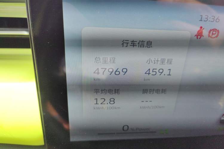 Used Geometry E Firefly 2022 401KM Lightning Tiger 5-Seater Odometer Close Up