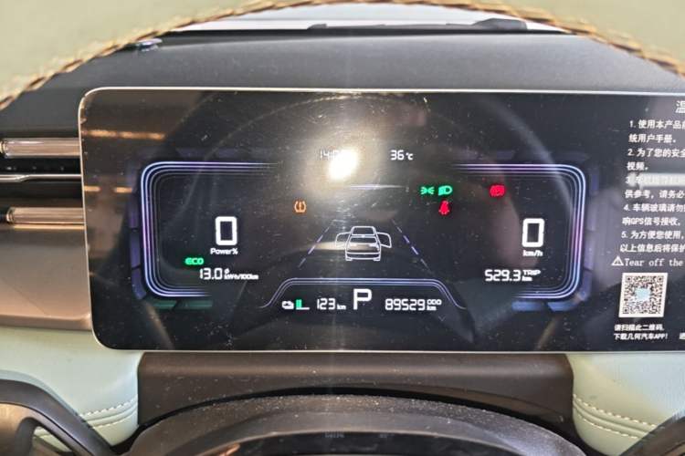 Used Geometry E Firefly 2023 401KM Linglong Tiger 5-Seater Instrument Cluster