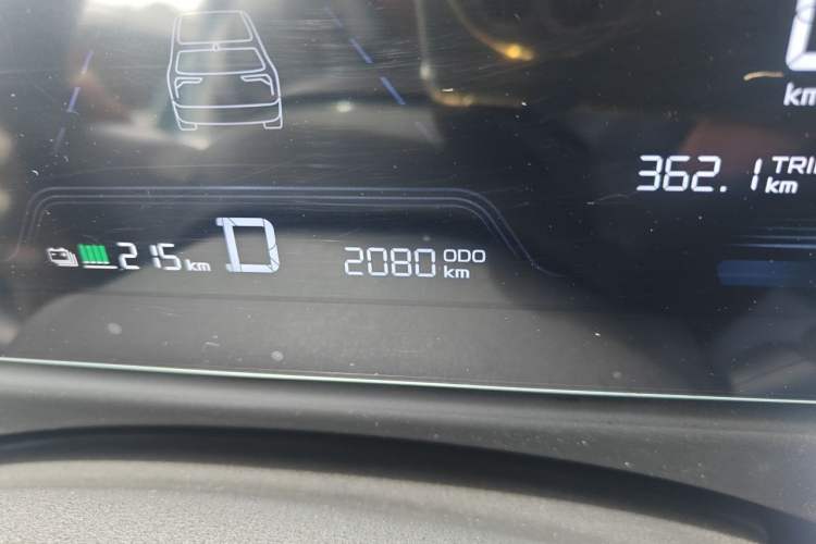 Used Geometry E Firefly 2023 320KM Cute & Handsome Tiger 5 Seats Odometer Close Up